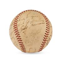 A 1948 New York Giants Team Signed Autograph Baseball