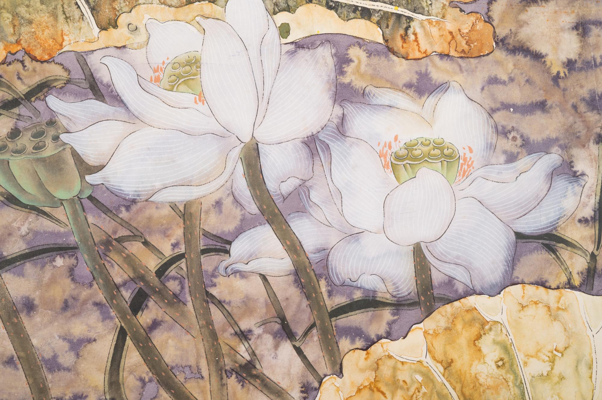 A Japanese Ink and Color Painting on Paper