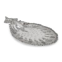 A Tiffany and Co. Silver Peacock Tray