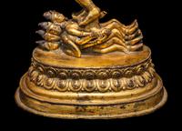 A Sino-Tibetan Gilt Copper Alloy Figure of Hevajra 銅鎏金吉祥歡喜金剛