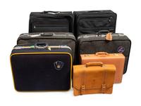 A Group of Seven Team Issued Suitcases from The Collection of Baseball Hall of Famer Ted Simmons,