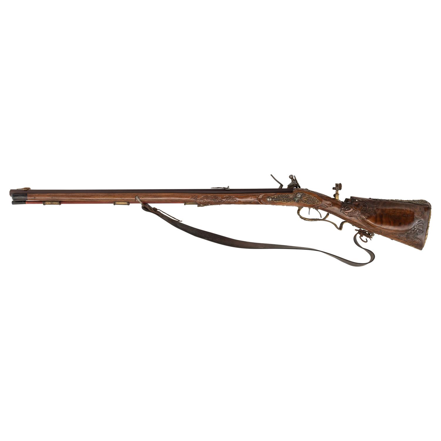Contemporary Poltz-Carlsbad Style Flintlock Jaeger Rifle