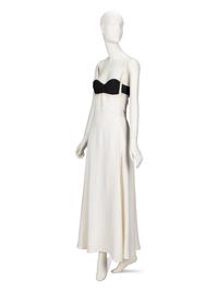 Gianni Versace, Black & White Bustier Gown, 1993