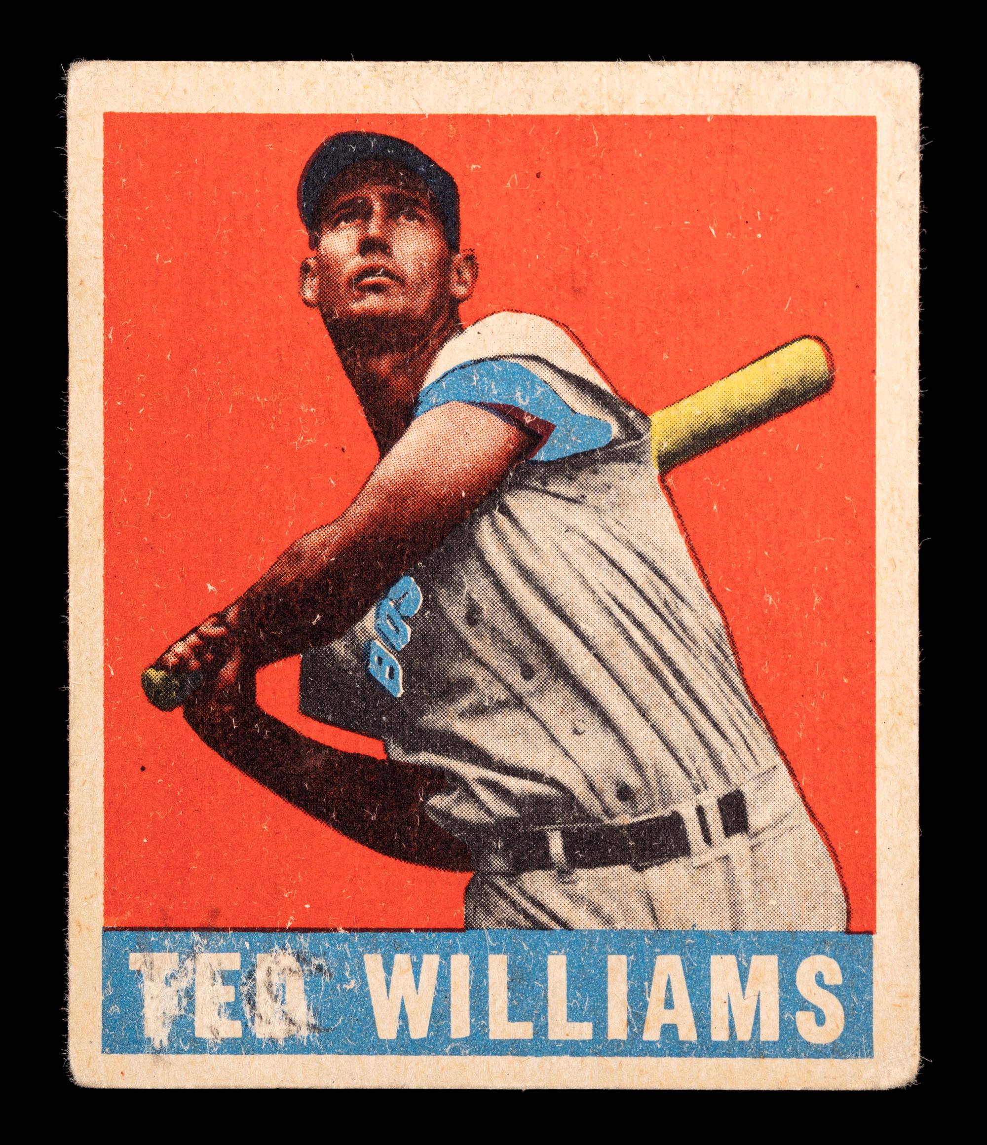 A 1948 Leaf Ted Williams Baseball Card No. 76 (PSA Authentic),