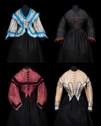 Four Bodices, 1850-70s