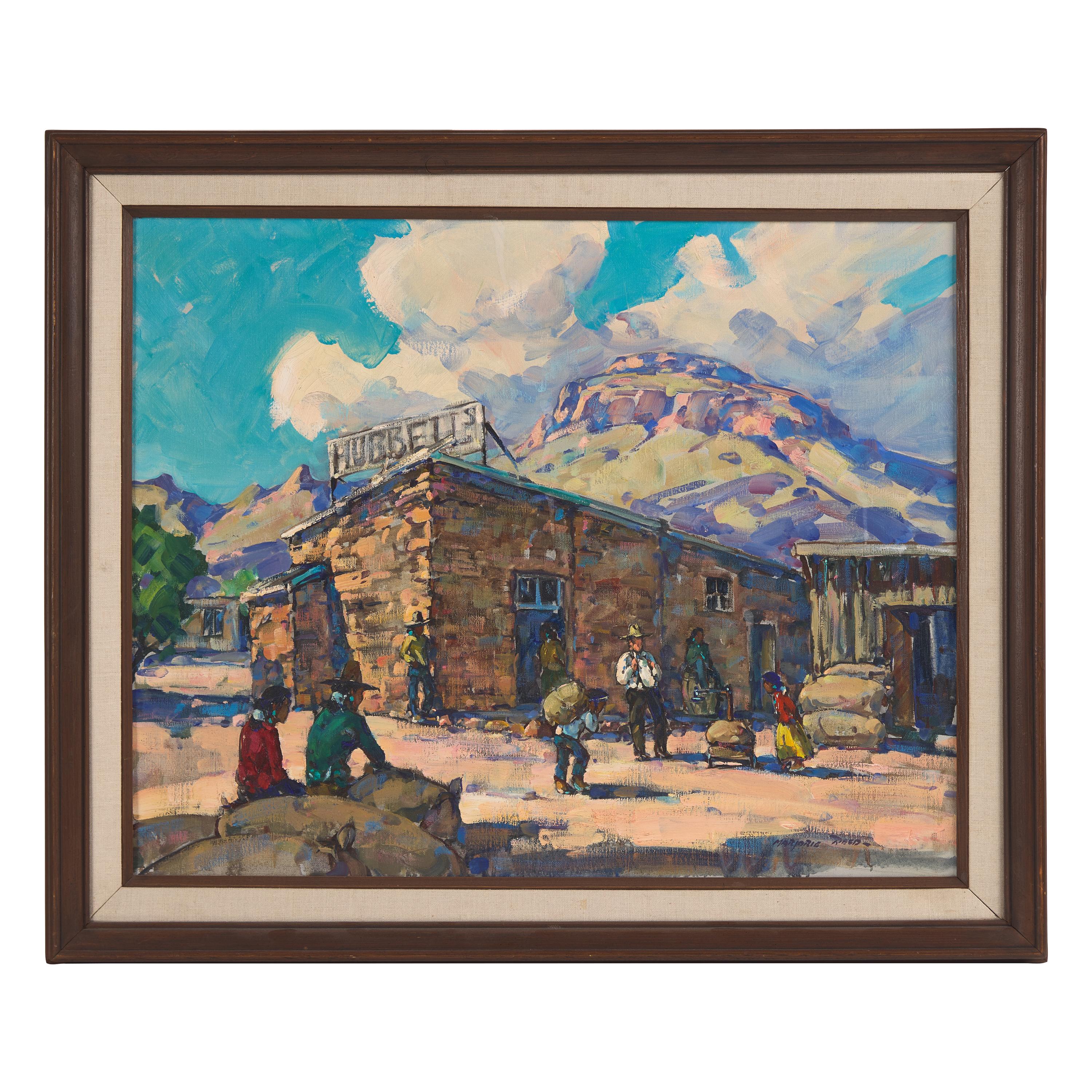 Marjorie Reed (American, 1915-1996) — Wool Buying Time in Oraibi