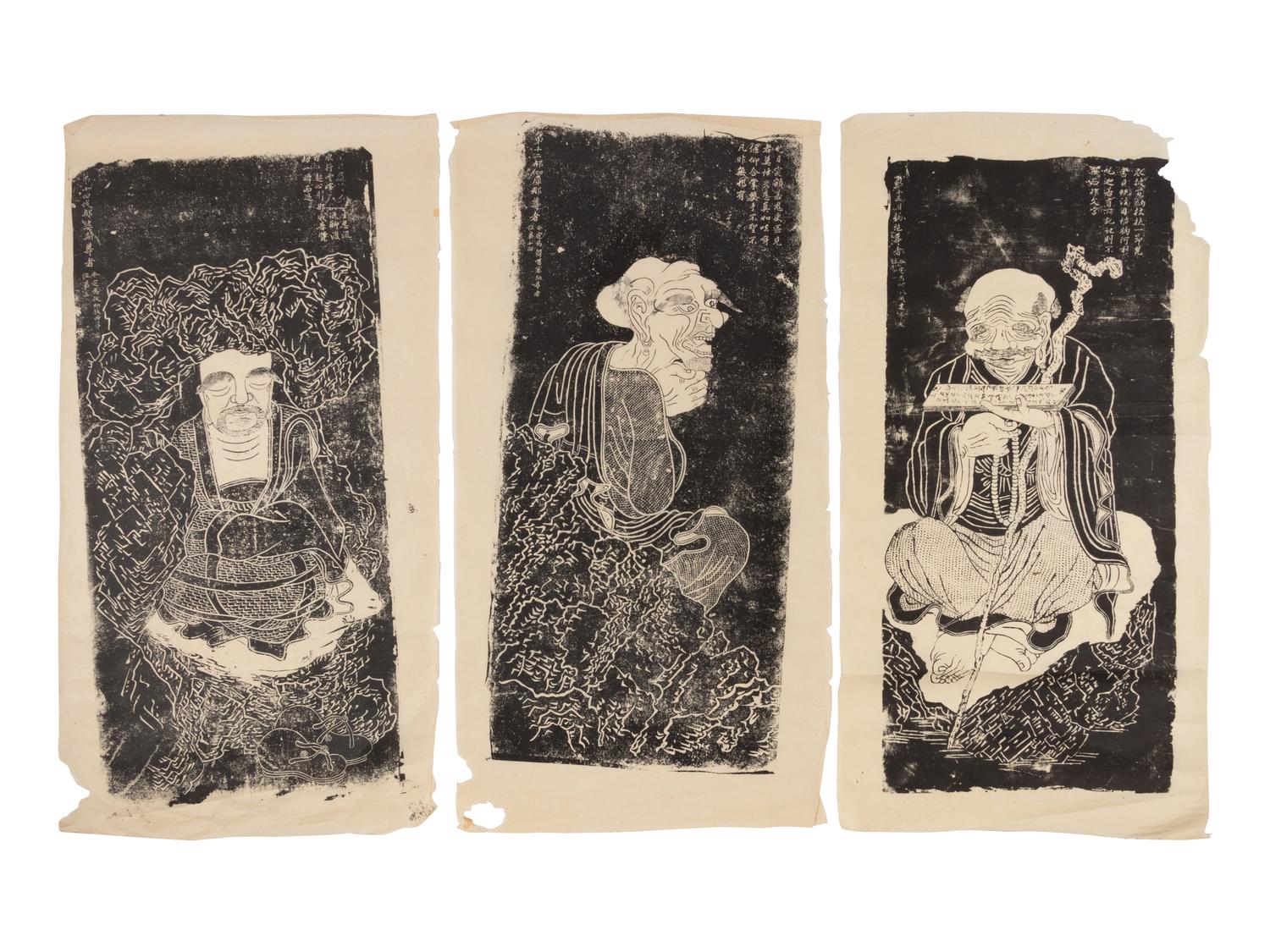 A Collection of Ten Chinese 'Luohan' Rubbings