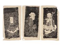 A Collection of Ten Chinese 'Luohan' Rubbings
