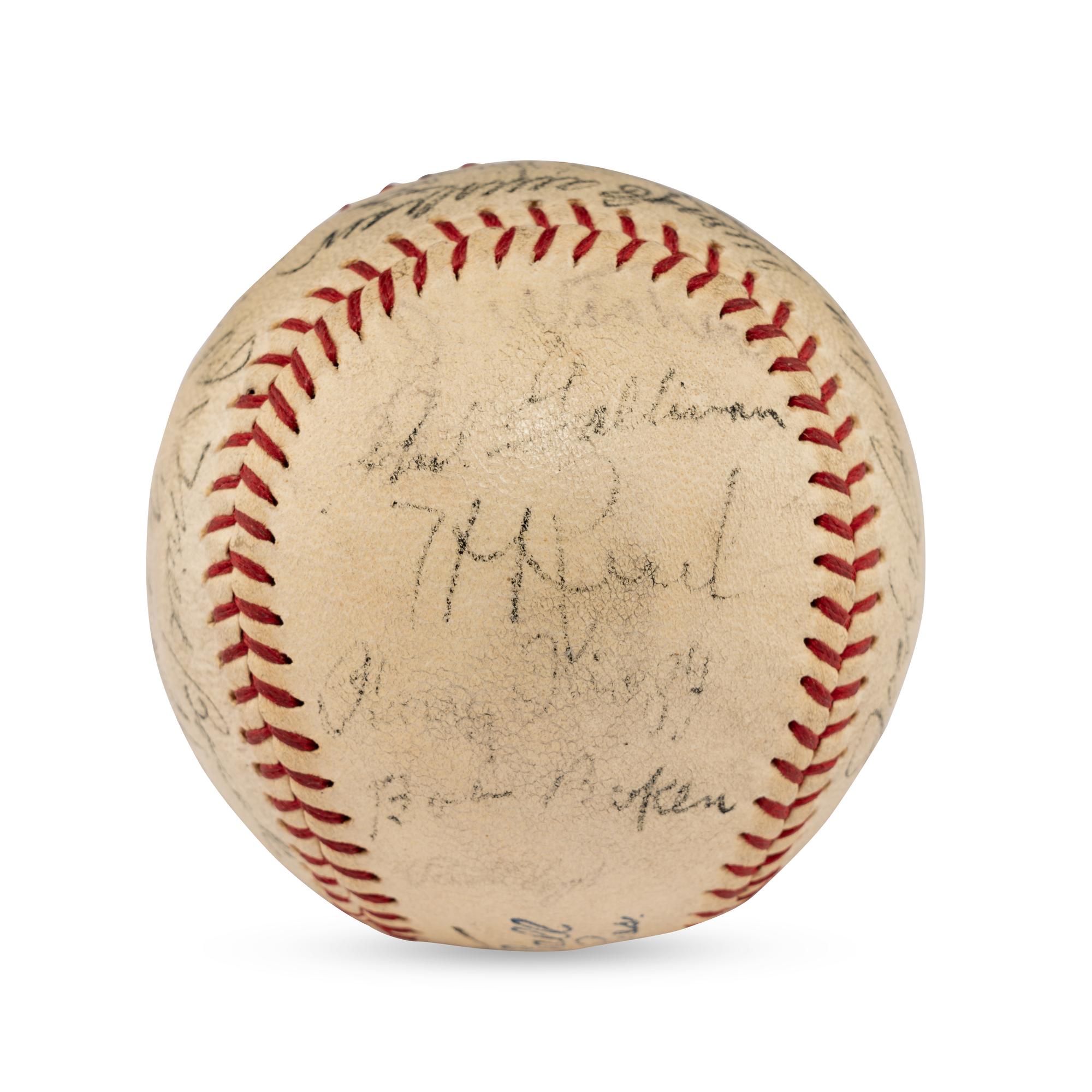 A 1934 Chicago White Sox Team Signed Autograph Baseball Featuring Al Simmons, Ted Lyons and Jocko Conlan (JSA Letter of Authenticity),