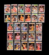 A Group of 95 1980s and 1990s Basketball Cards and Stickers Including Multiple Stars, Rookies and Michael Jordan Issues,