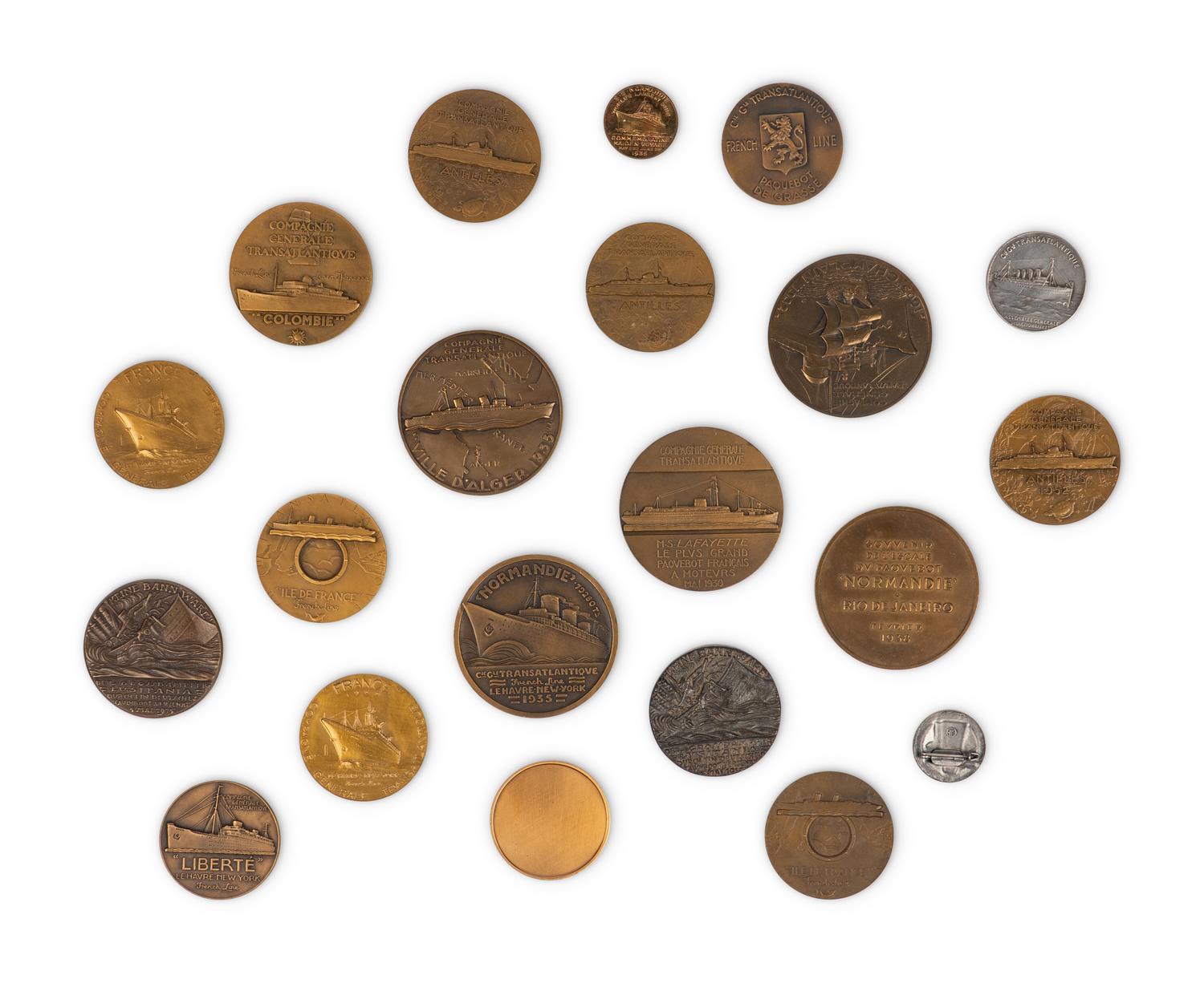 [EXONUMIA] A Collection of Commemorative Medallions Relating to Ocean Liners
