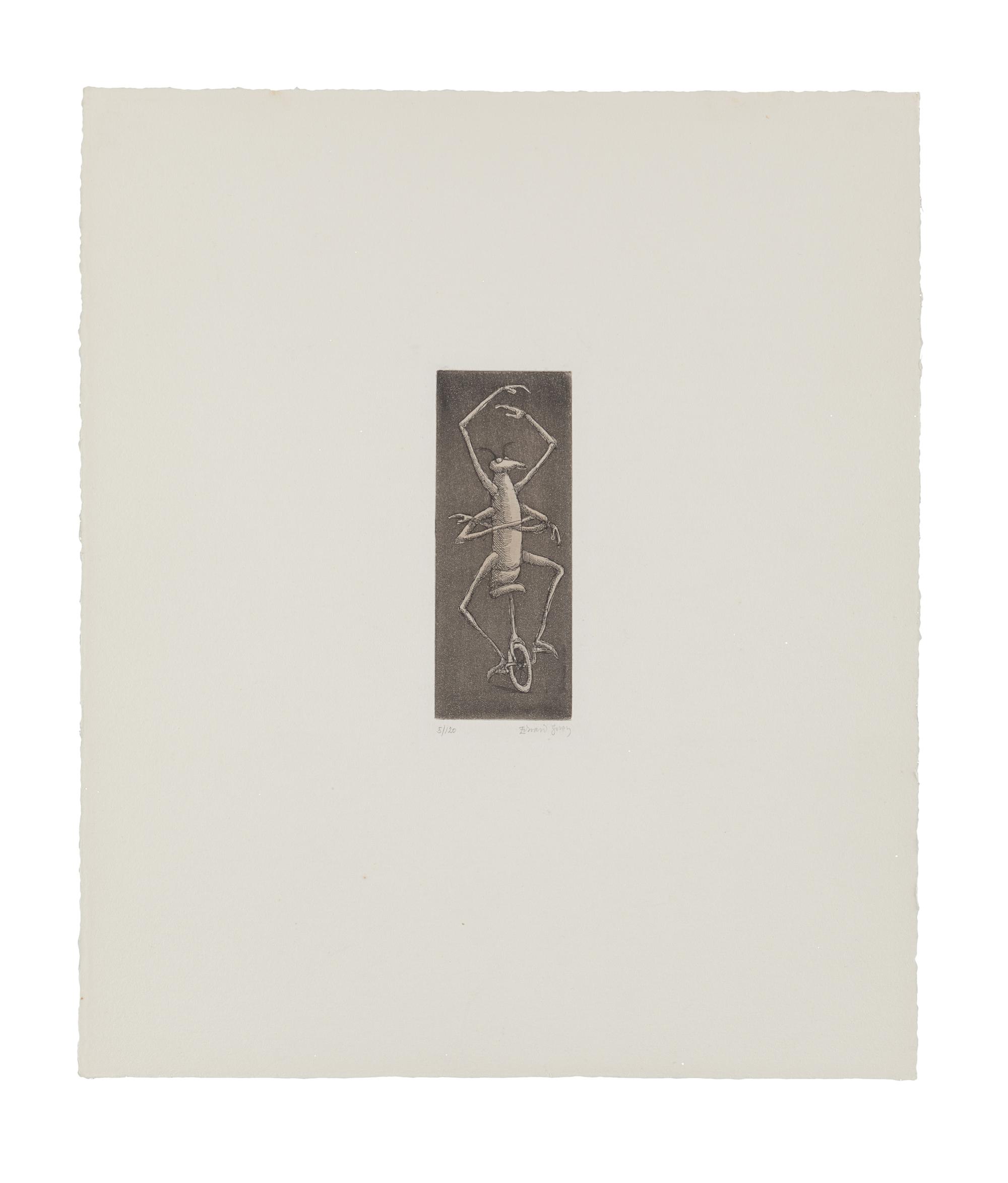 GOREY, Edward (1925-2000). Insect on Unicycle. Zürich: Diogenes Verlag, 1978.