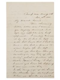 [CIVIL WAR]. STUART, J.E.B. (1833-1864). Autograph letter from Stuart to his cousin Nannie Price. "Camp near Orange C. H." 13 November 1863.