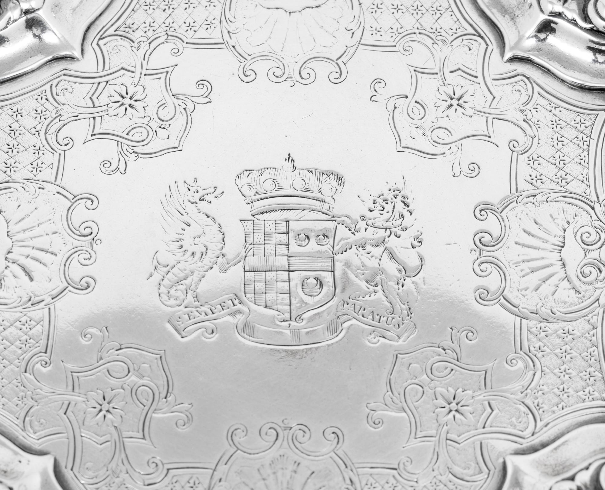 A George II Silver Waiter