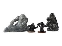 Collection of Inuit Soapstone Sculptures, PLUS