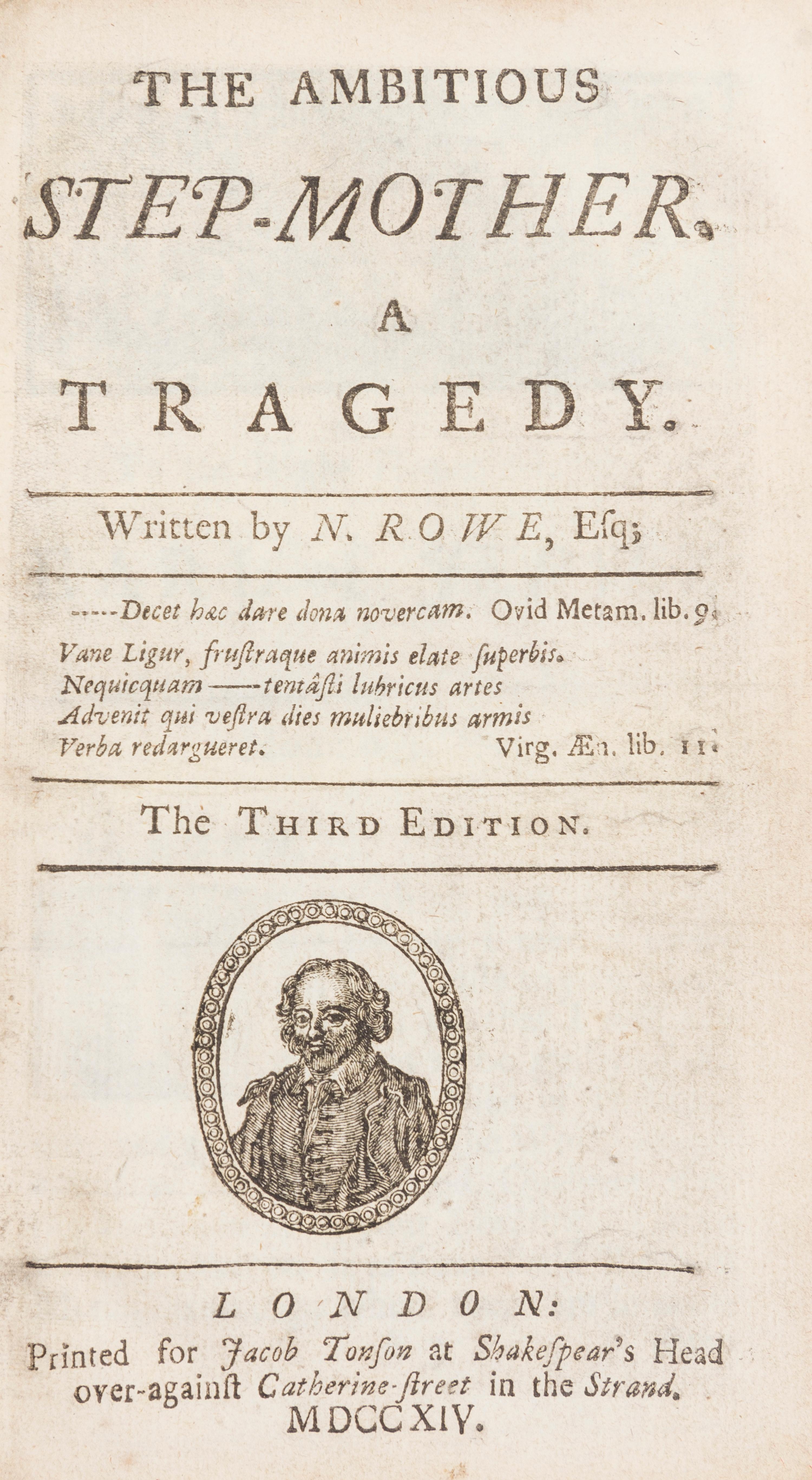 ROWE, NICHOLAS. Sammelband of six plays, 1714-1717.