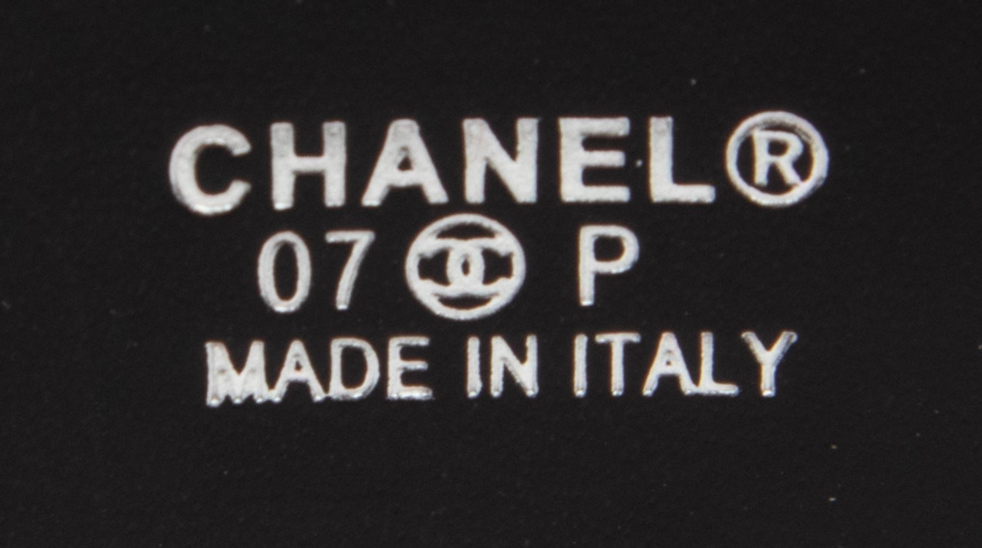 Chanel, Oversized Patent Leather Logo Belt