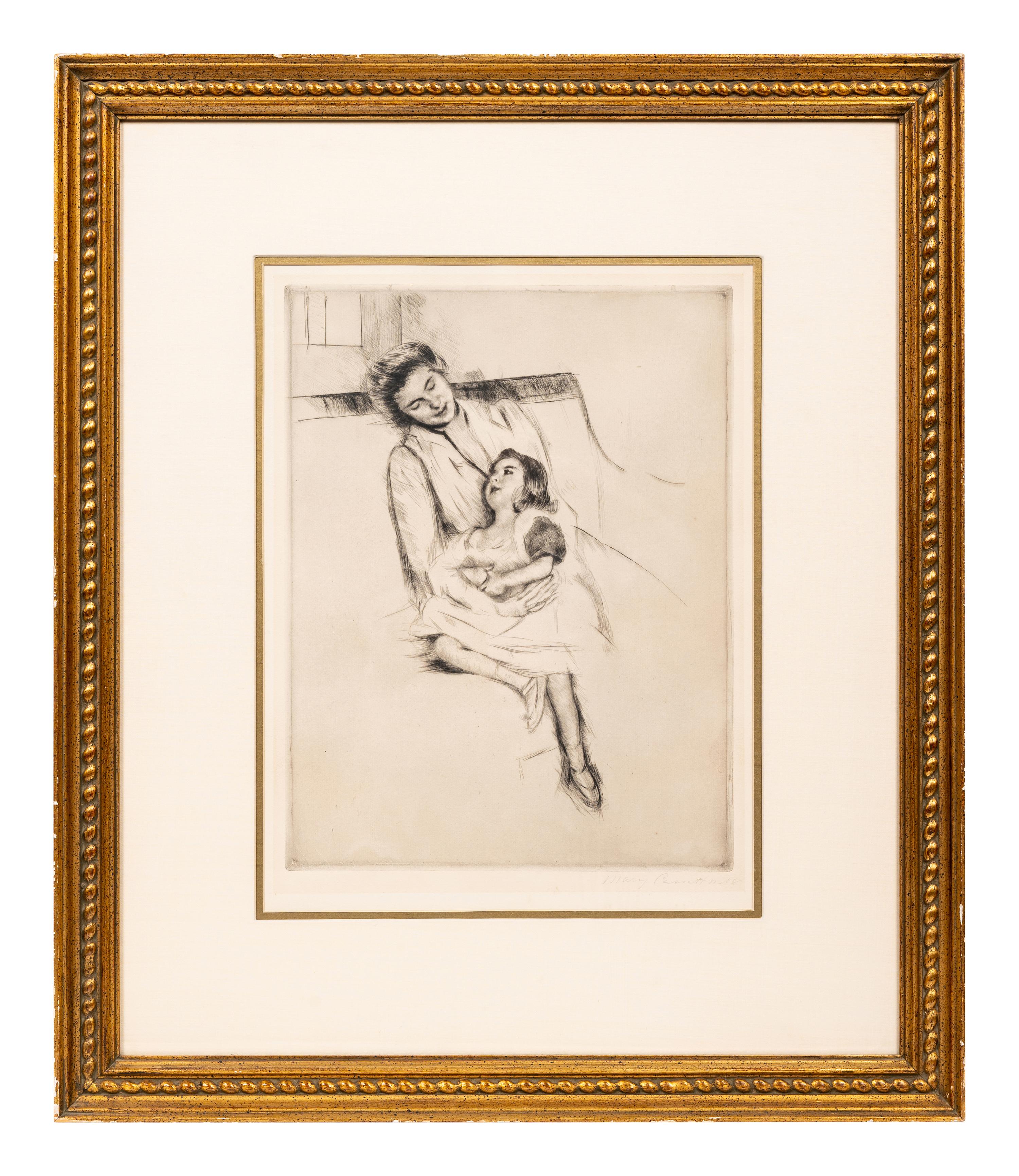 Reine and Margot Seated on a Sofa (No. 2) , ca. 1902