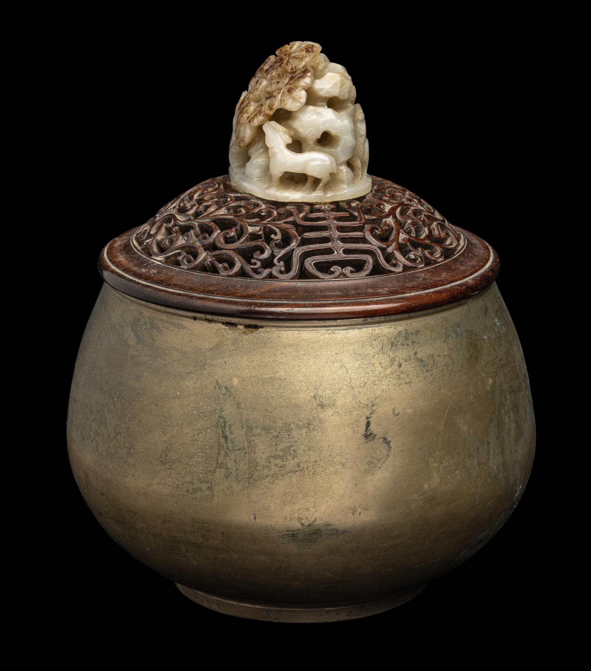 A Chinese Carved Jade Finial