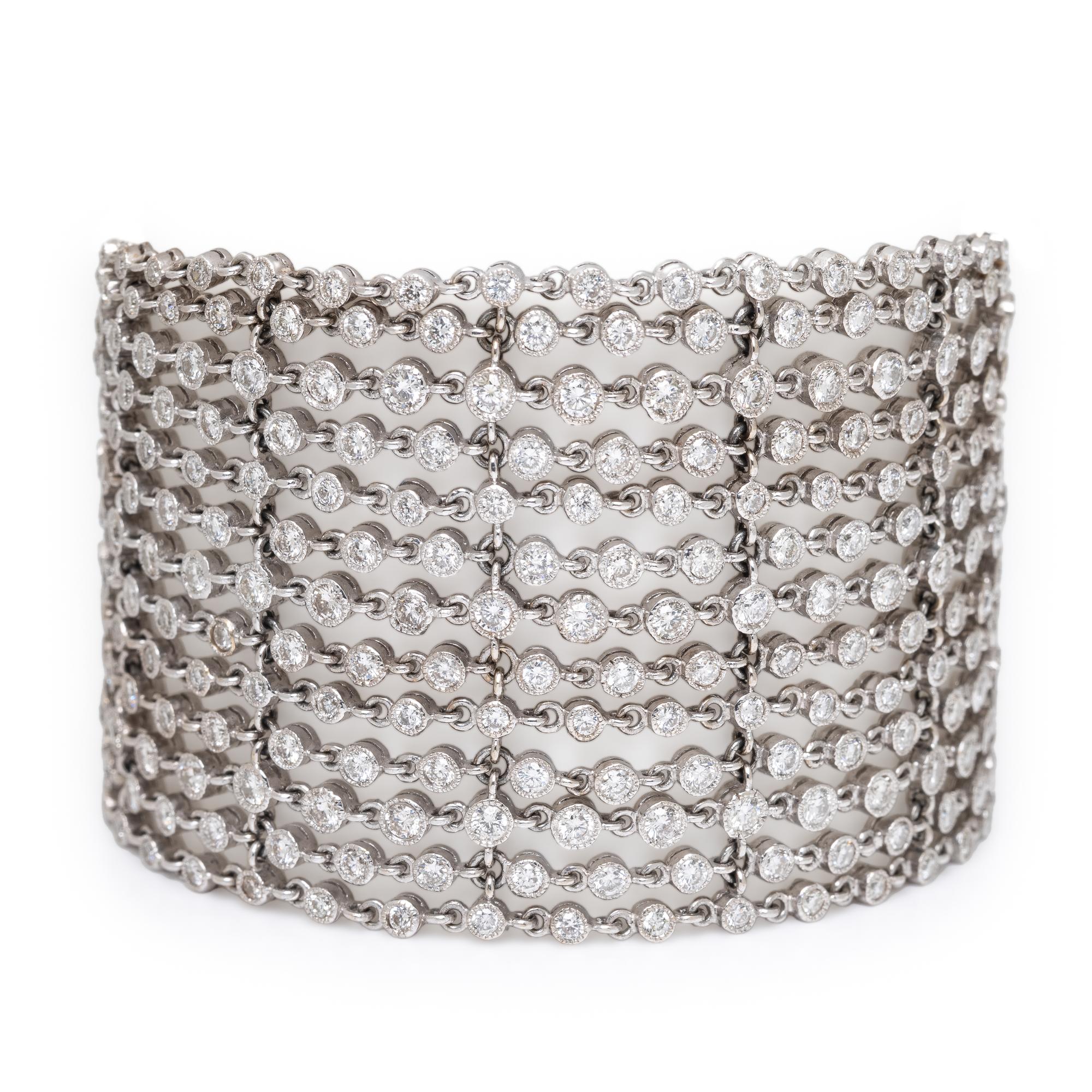 Diamond and White Gold Bracelet