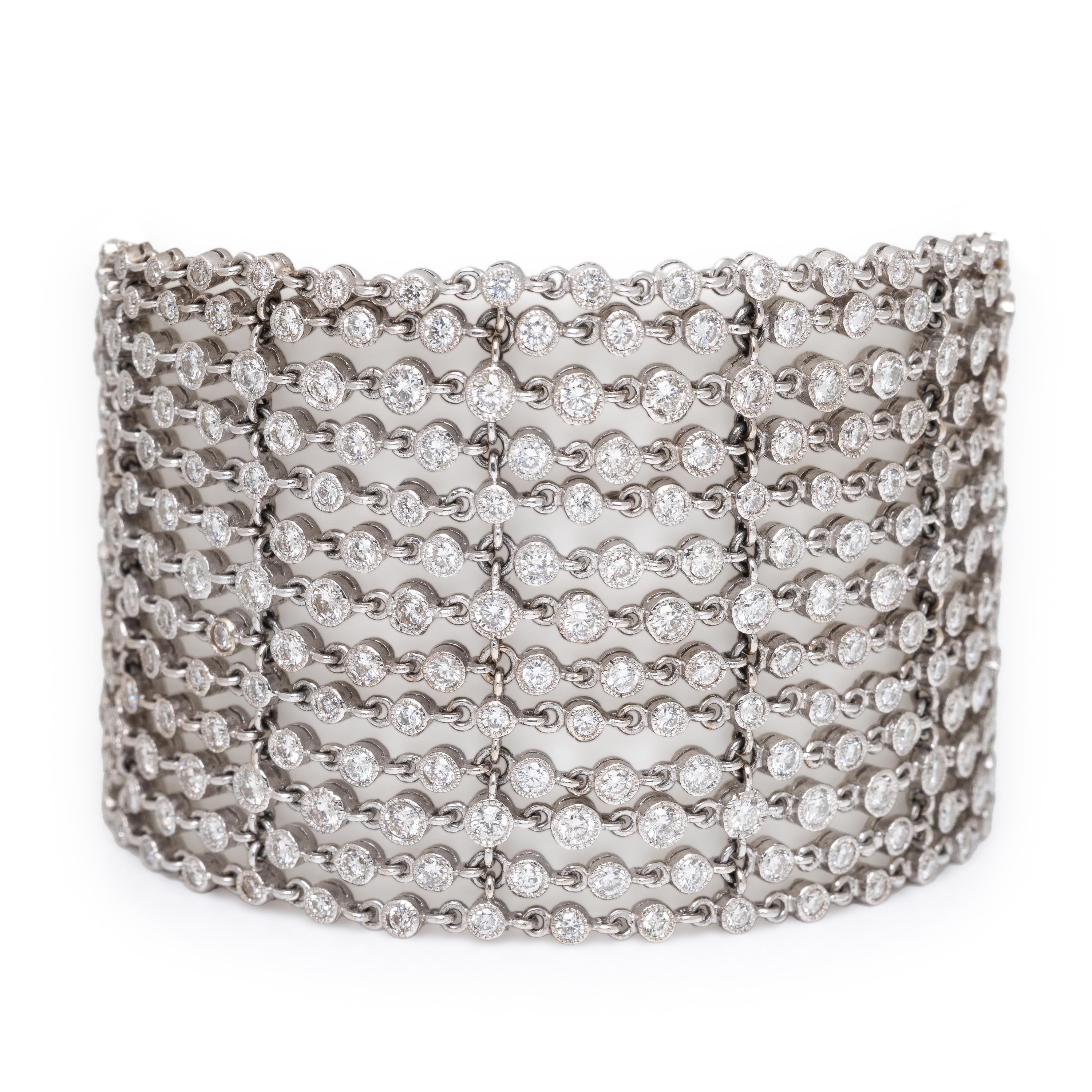 Diamond and White Gold Bracelet