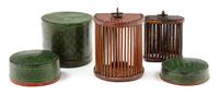 Four Chinese Cricket Cages Length 3 inches. — 19TH CENTURY