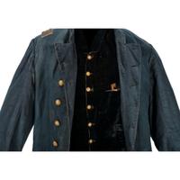 A collection of items identified to Lieutenant Colonel Jonathan Biggs, 123rd Illinois Infantry, “Wilder’s Brigade,” highlighted by bullet-struck frock coat and vest worn during the assault on Selma, Alabama. 2 April 1865.
