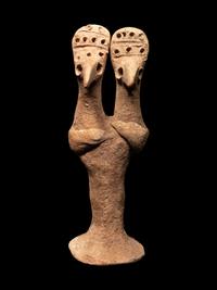 A Syro-Hittite Clay Double Headed Figure