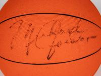 A Michael Jordan Vintage Signed Autograph Basketball (Beckett Authentication Services, Moss Family Letter) — Signature Obtained By Renowned Photographer Jean Moss During Commercial Photoshoot With Jordan