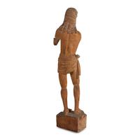 A Spanish Colonial Carved Walnut Figure of Christ