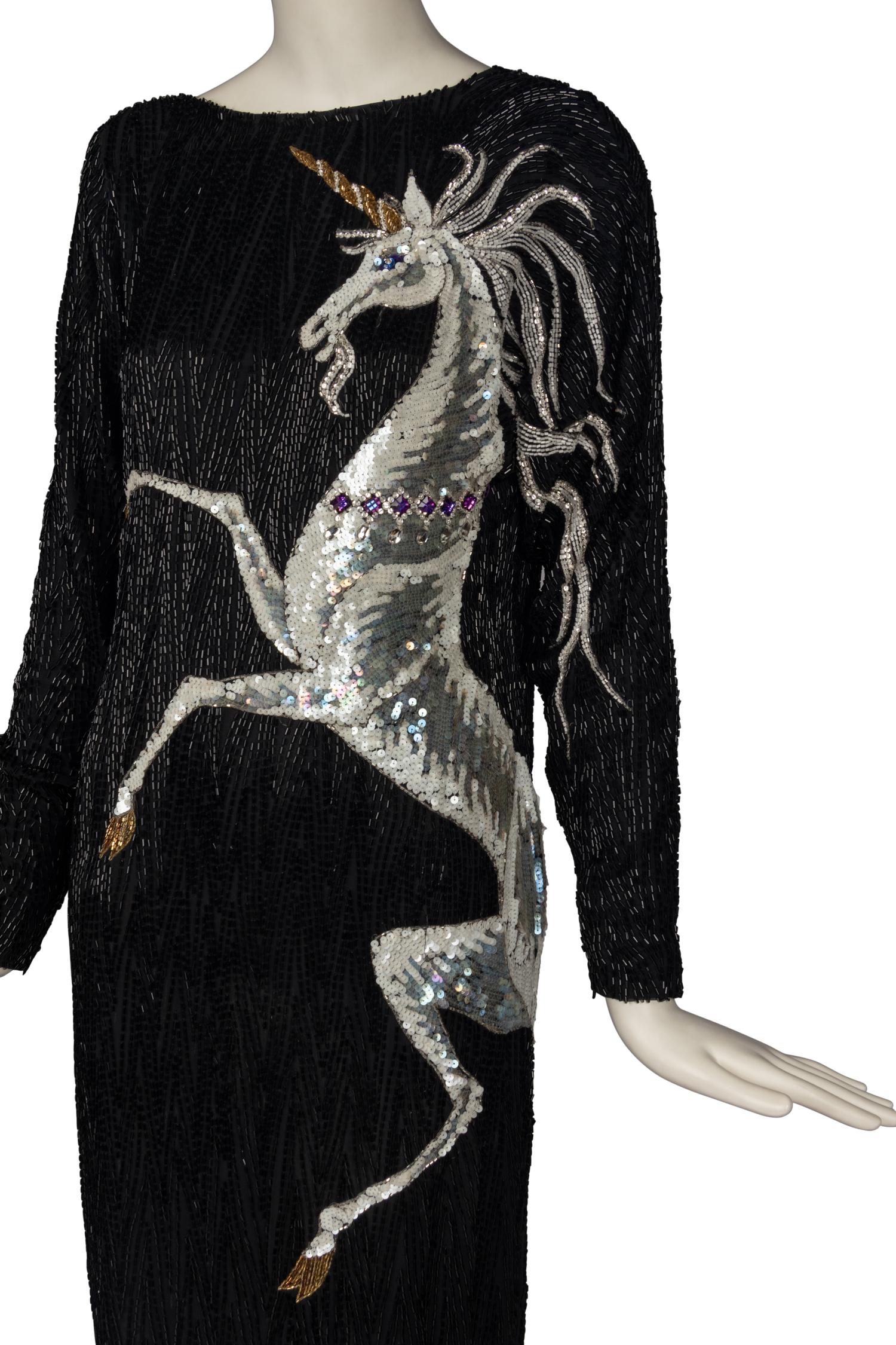Bob Mackie Beaded Gown, 1980s