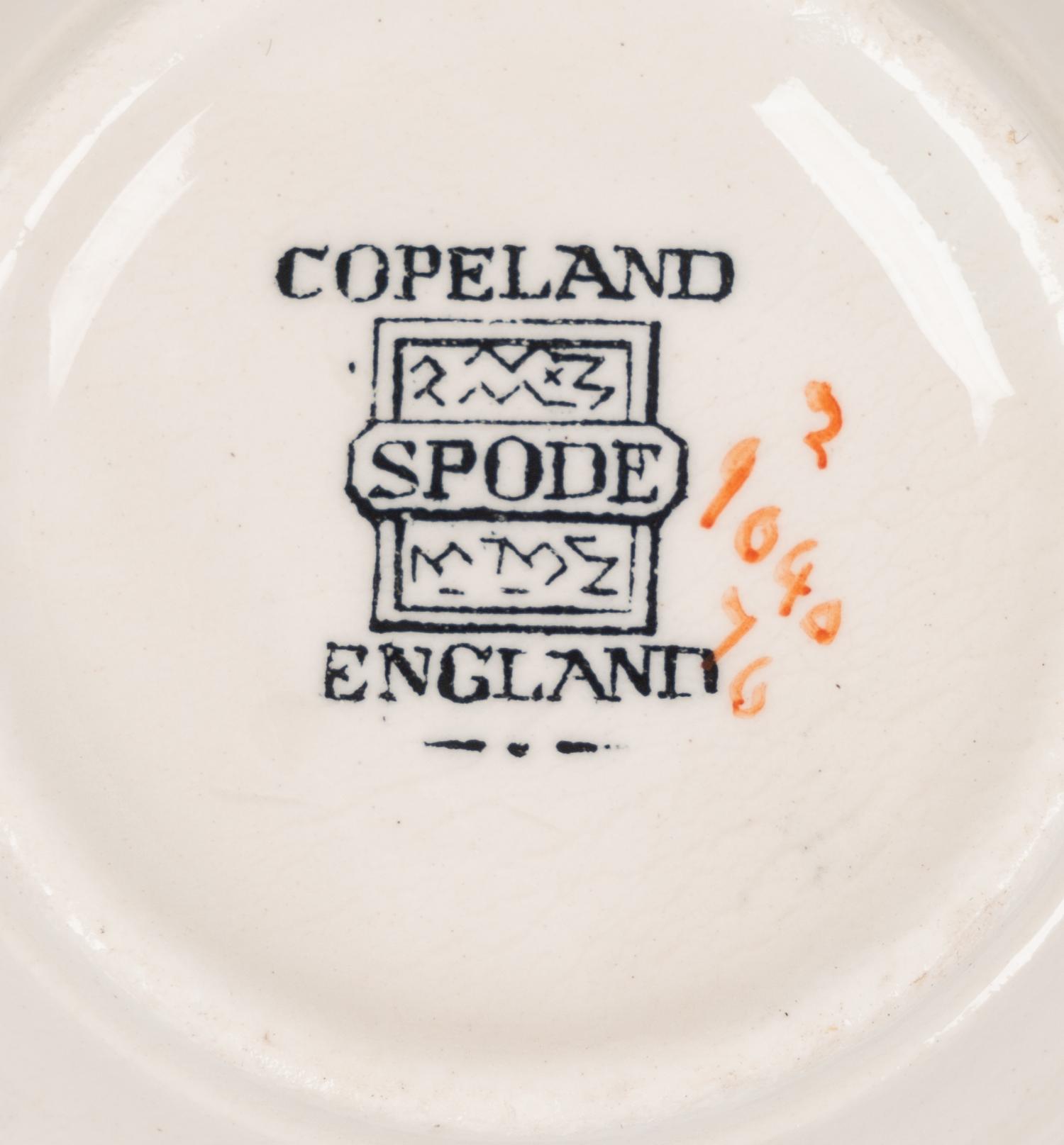 A Spode Green Basket Dinner Service