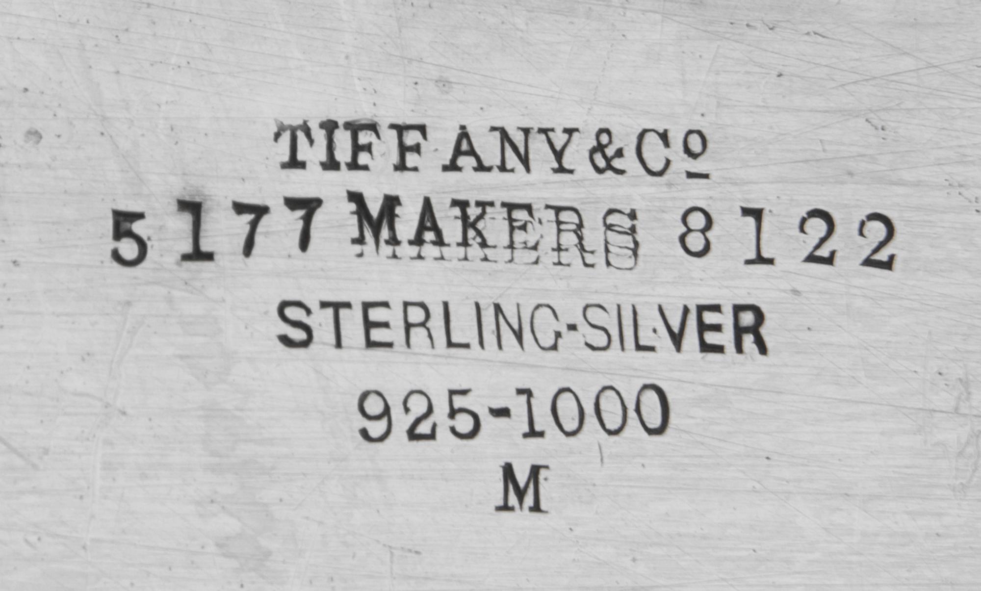 An American Silver Serving Platter, Tiffany & Co., New York, NY, of oval form.