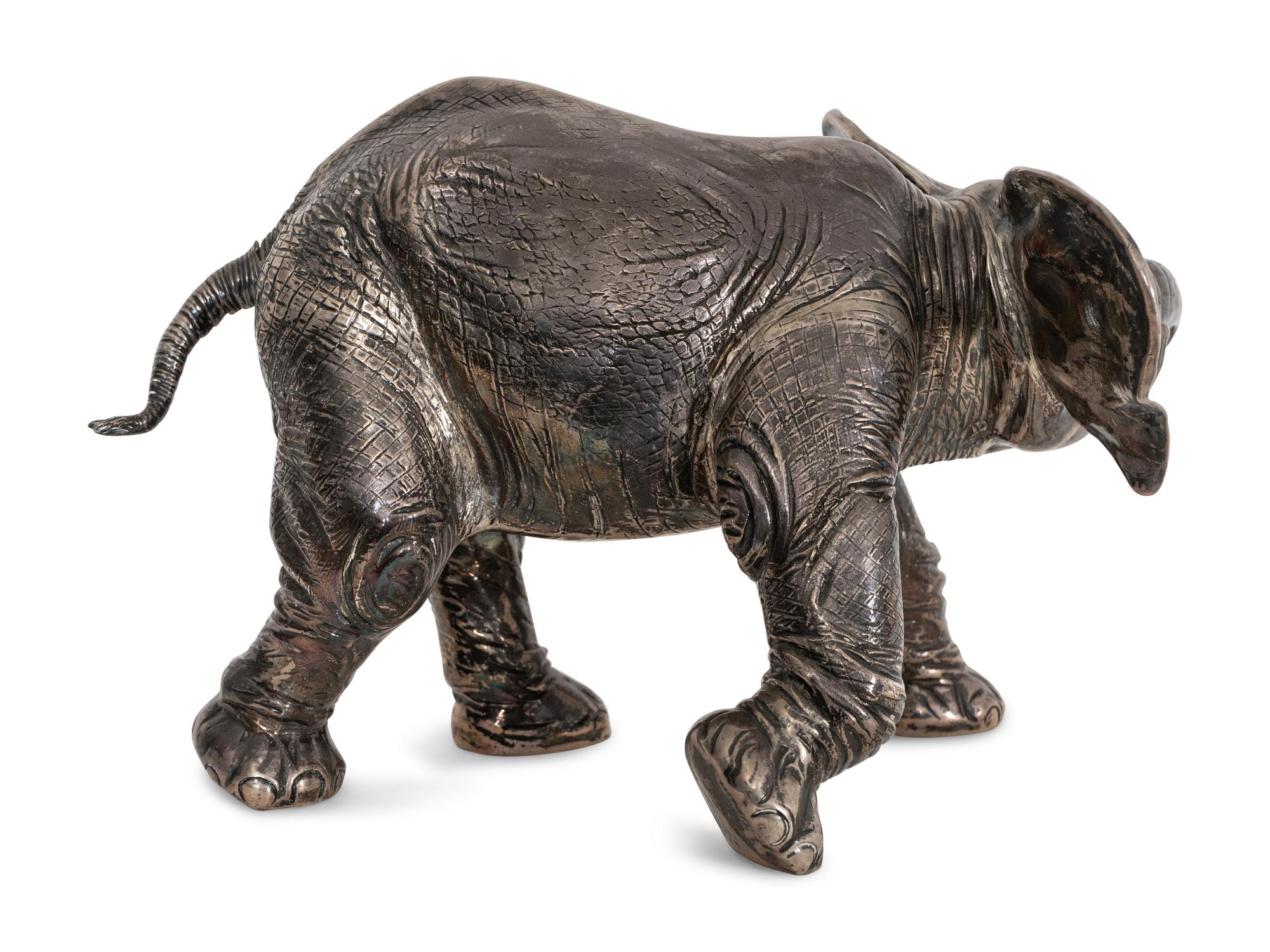 An English Silver Elephant Figure