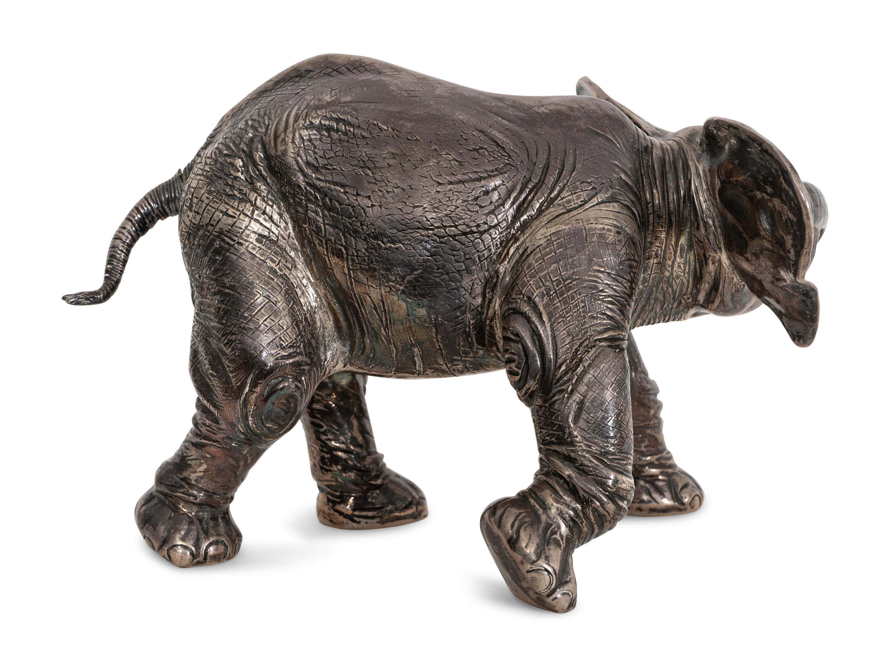 An English Silver Elephant Figure