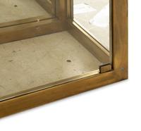 A Pair of Brass and Glass Vitrine Cabinets Attributed to Mastercraft — Second-Half 19th Century