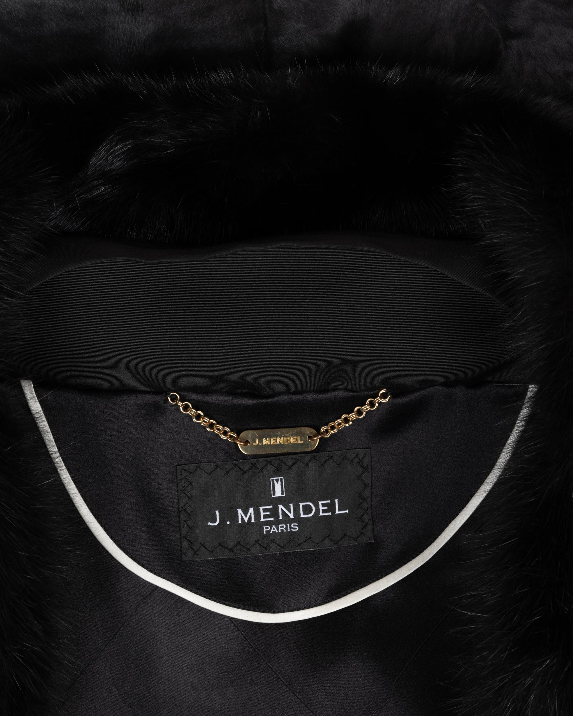J. Mendel Sheered Lambskin and Fox Fur Coat