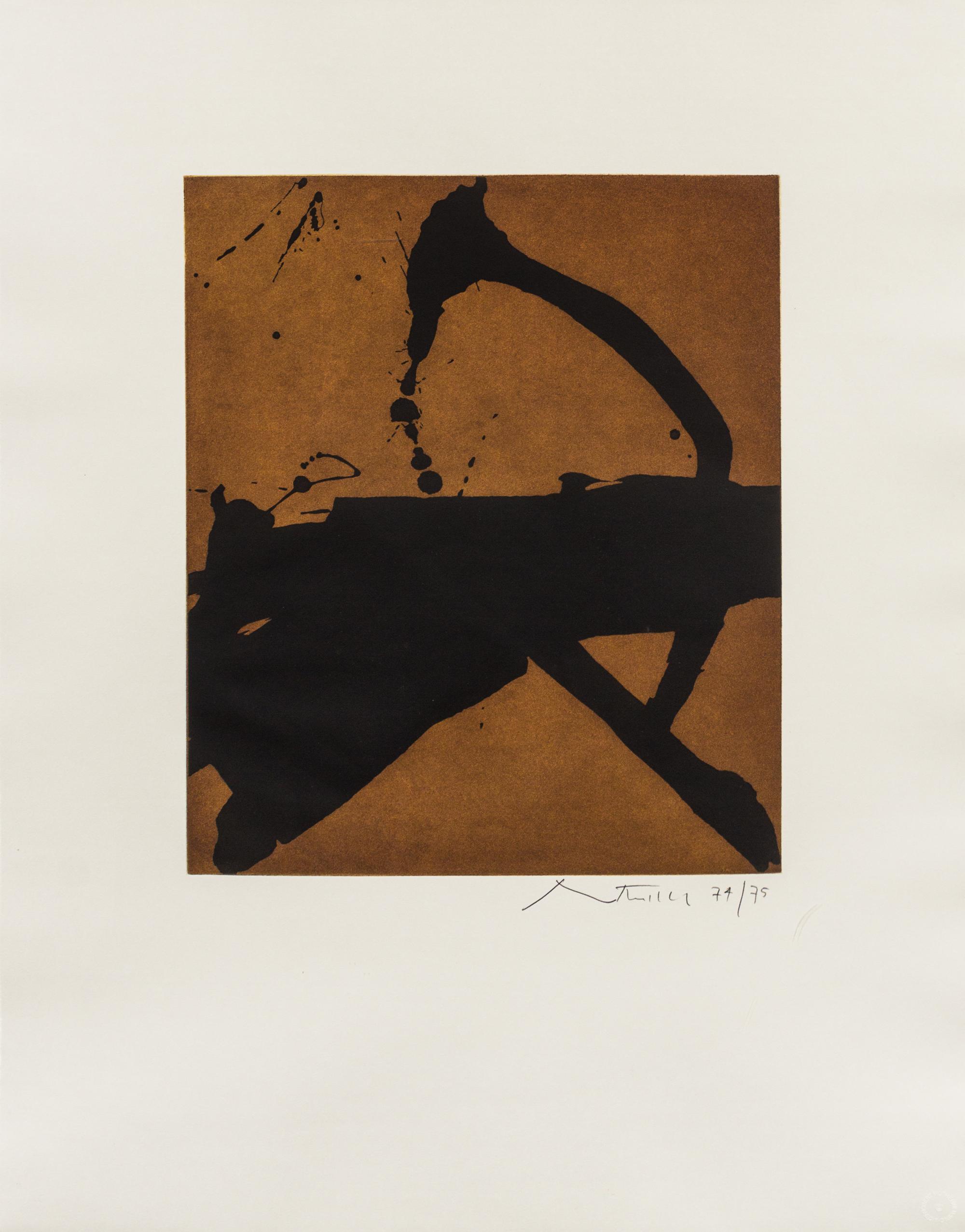 Robert Motherwell, (American, 1915-1991), Gesture II (State I), 1976-77