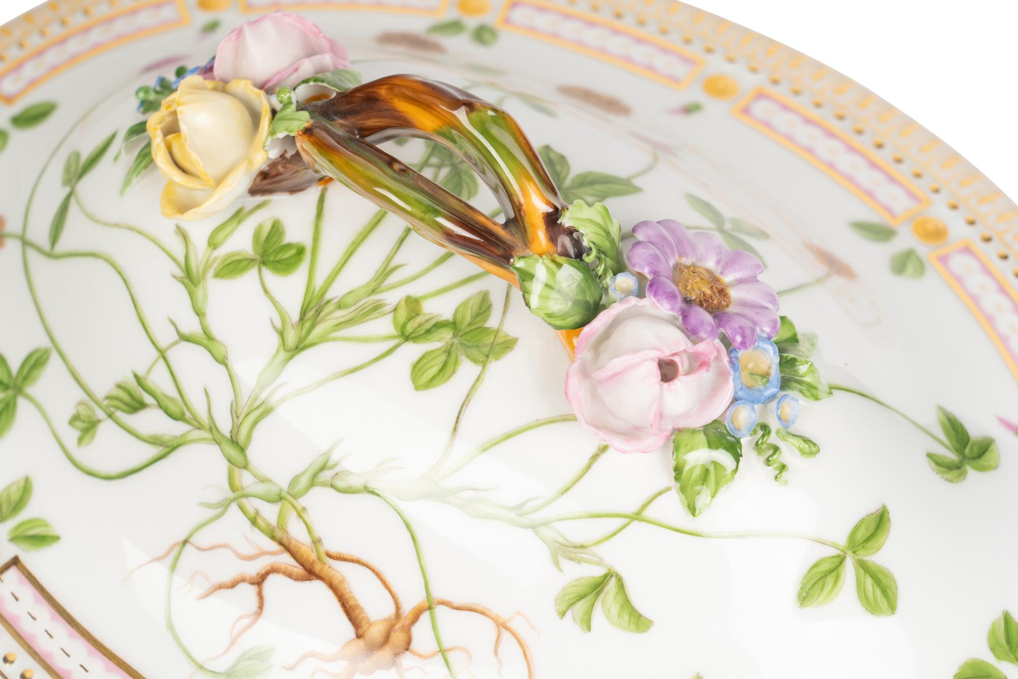 A Royal Copenhagen Flora Danica Porcelain Covered Tureen