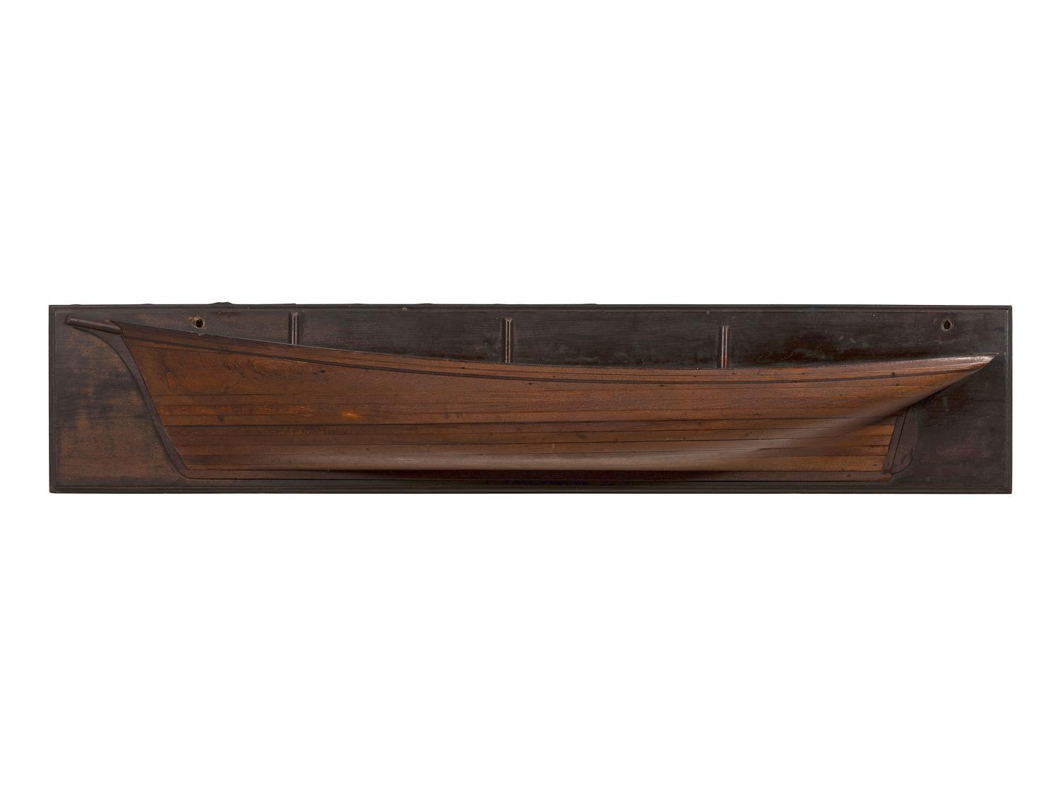 A Mounted Half Hull Model
