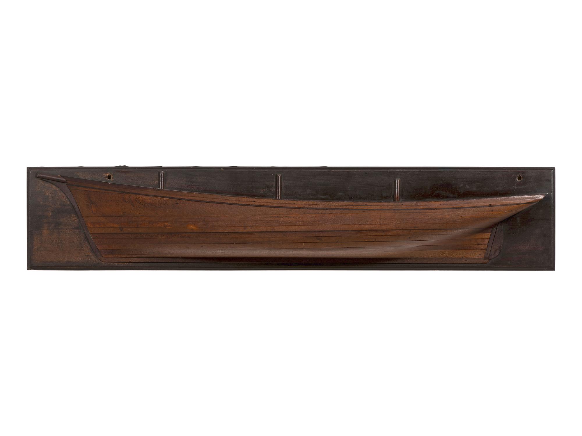 A Mounted Half Hull Model