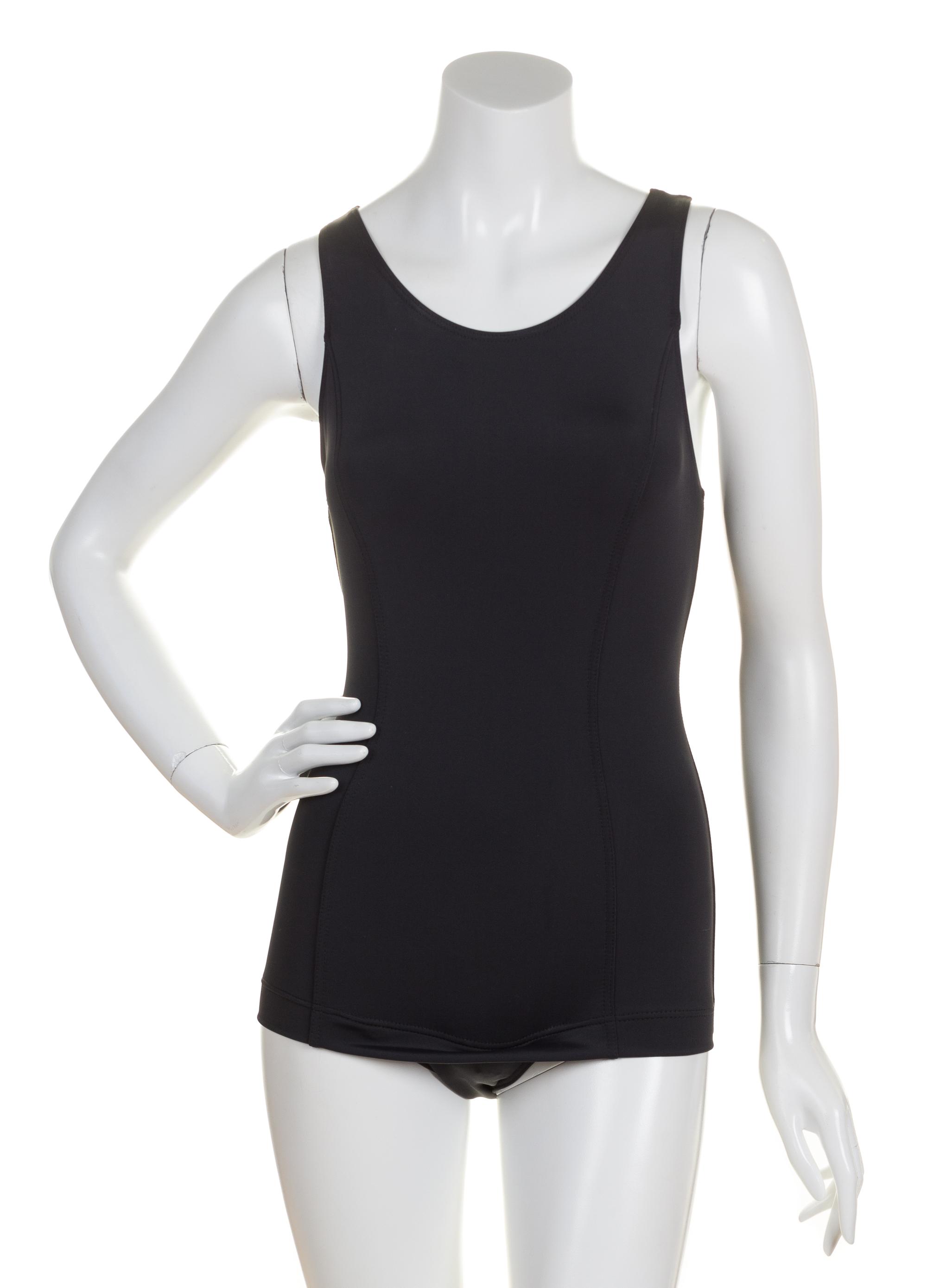 A Chanel Black Swimsuit Ensemble, Size 40, pant size 38.