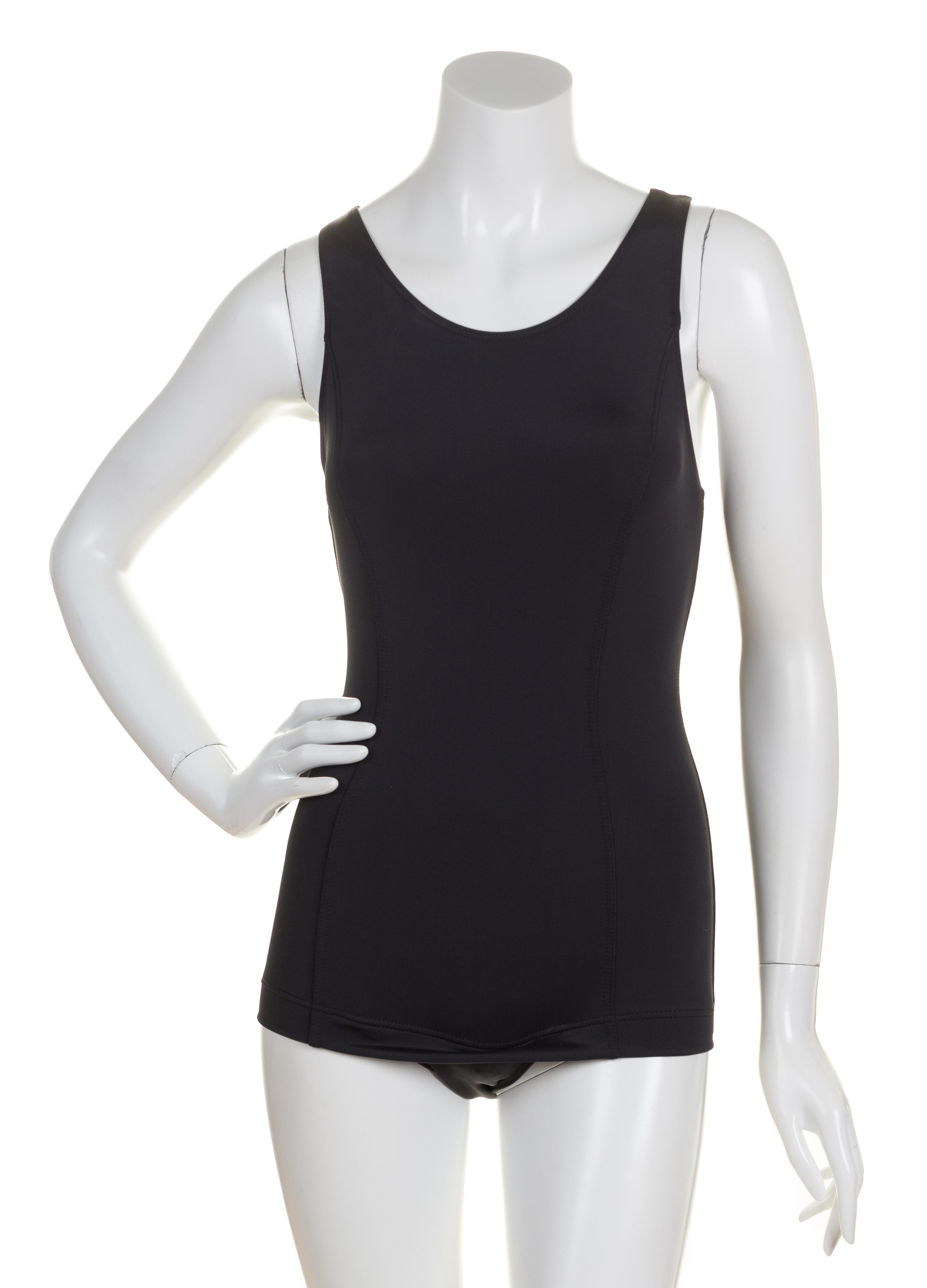 A Chanel Black Swimsuit Ensemble, Size 40, pant size 38.