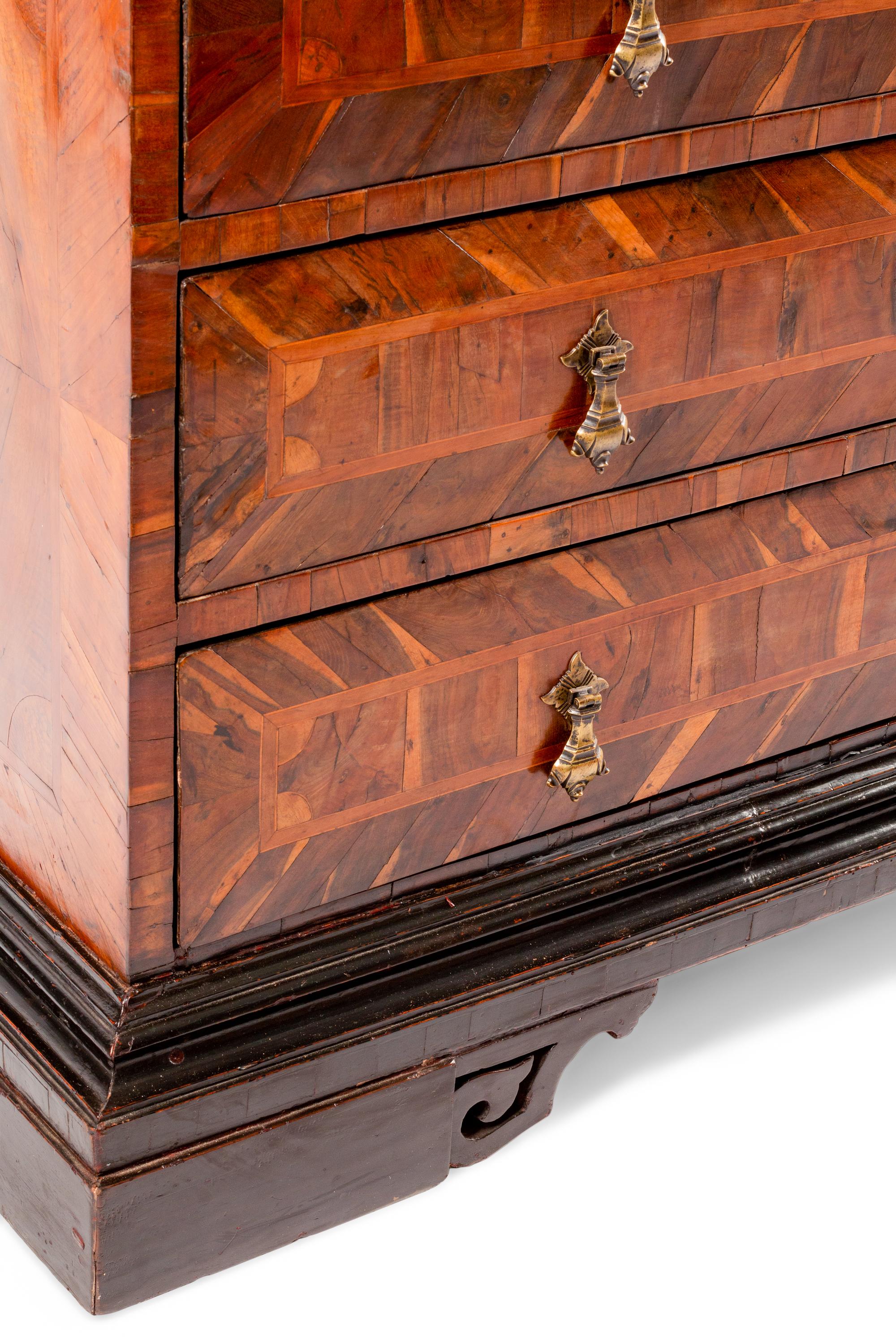 A Dutch Parquetry Slant-Front Secretary