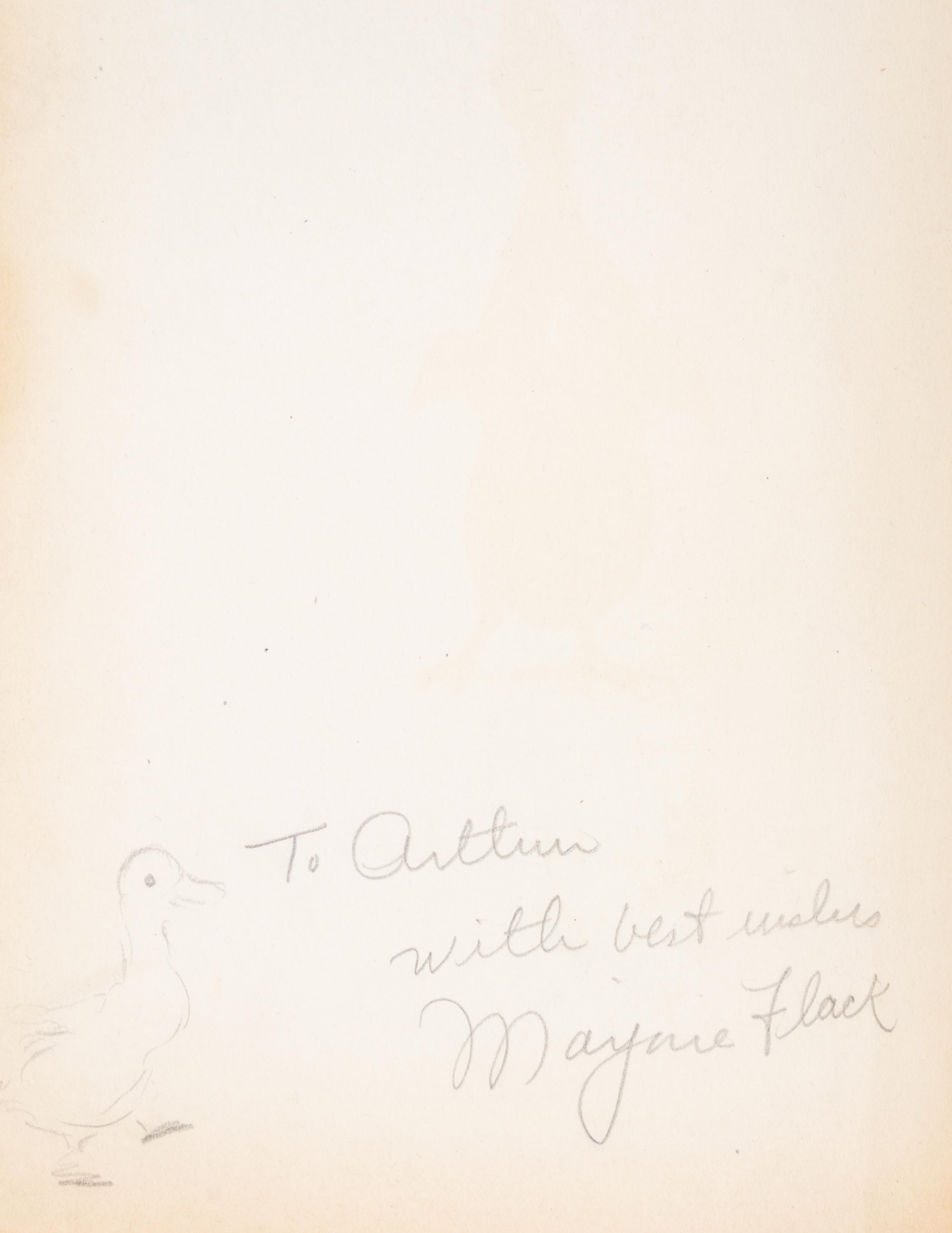 (CHILDRENS LIT) FLACK, MARJORIE. The Story of Ping. New York, 1953. First edition. Inscribed. With 2 others.