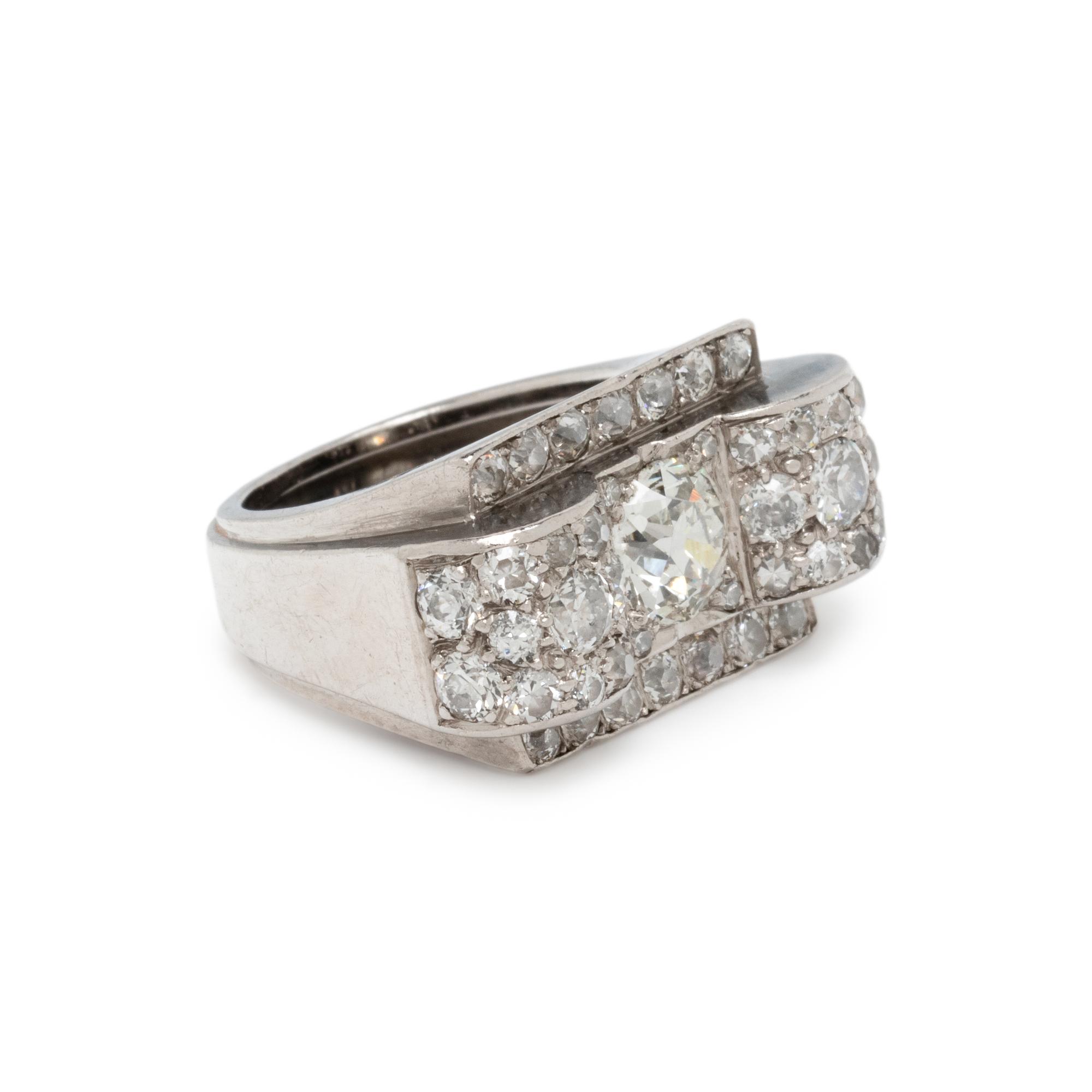 ART DECO, DIAMOND RING