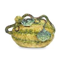 An Italian Maiolica gourd-form box 20th century