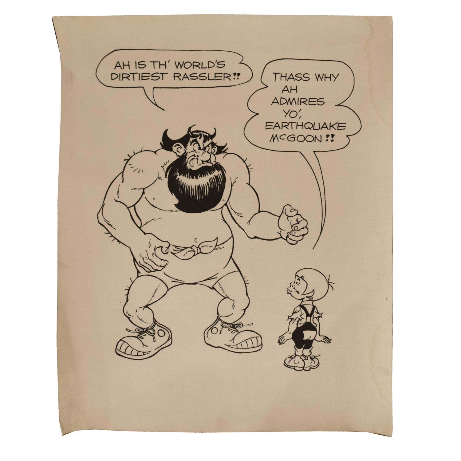 An Al Capp Print on Canvas 24" W x 29.5" H — United States, Circa 1970