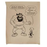 An Al Capp Print on Canvas 24" W x 29.5" H — United States, Circa 1970