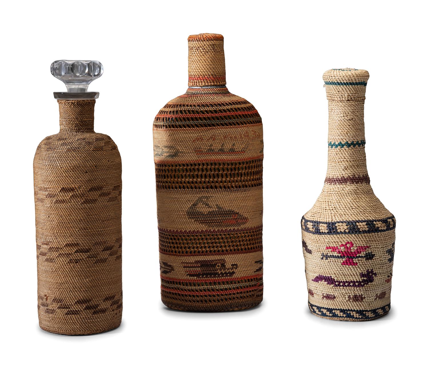 Pacific Northwest Basketry Covered Bottles